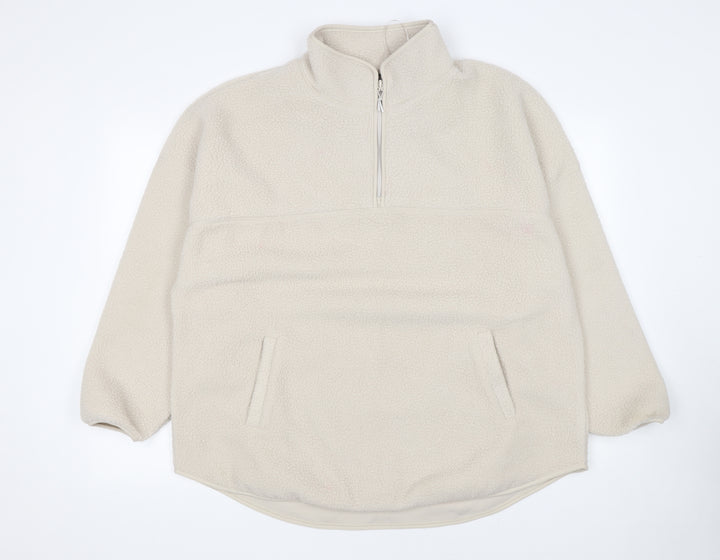 Dunnes Stores Womens Beige Fleece Pullover Sweatshirt Large