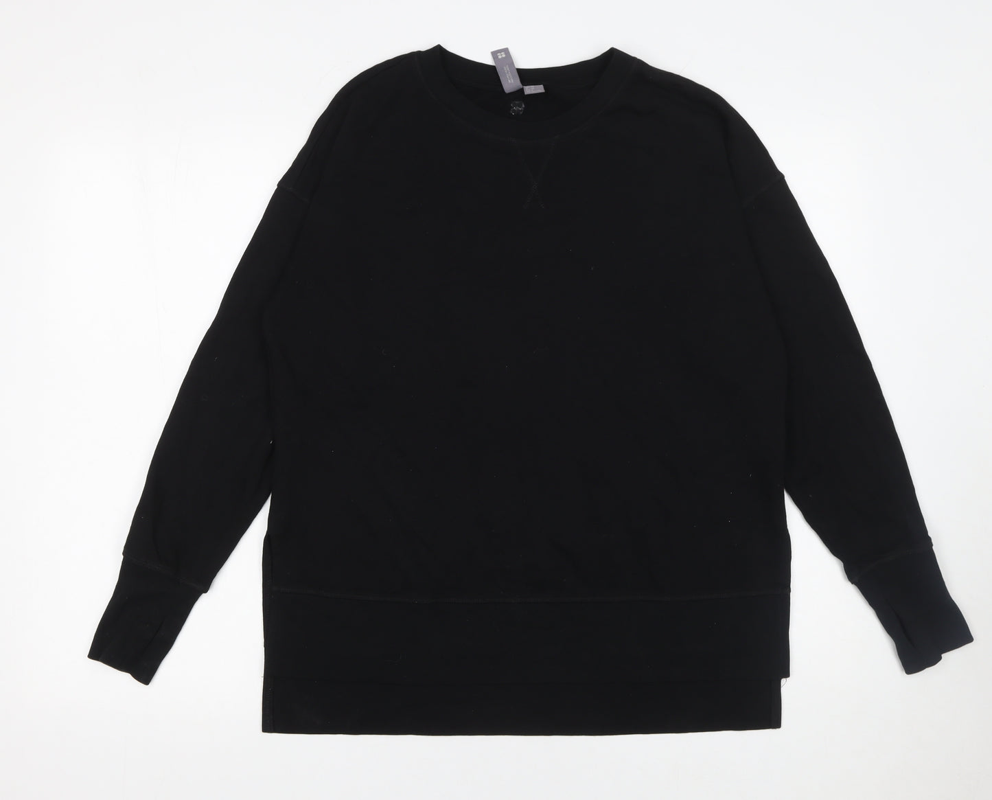 Sweaty Betty Women Black XS Pullover Sweatshirt 55% Cotton 45% Modal