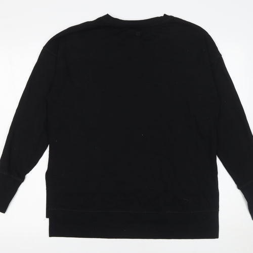 Sweaty Betty Women Black XS Pullover Sweatshirt 55% Cotton 45% Modal