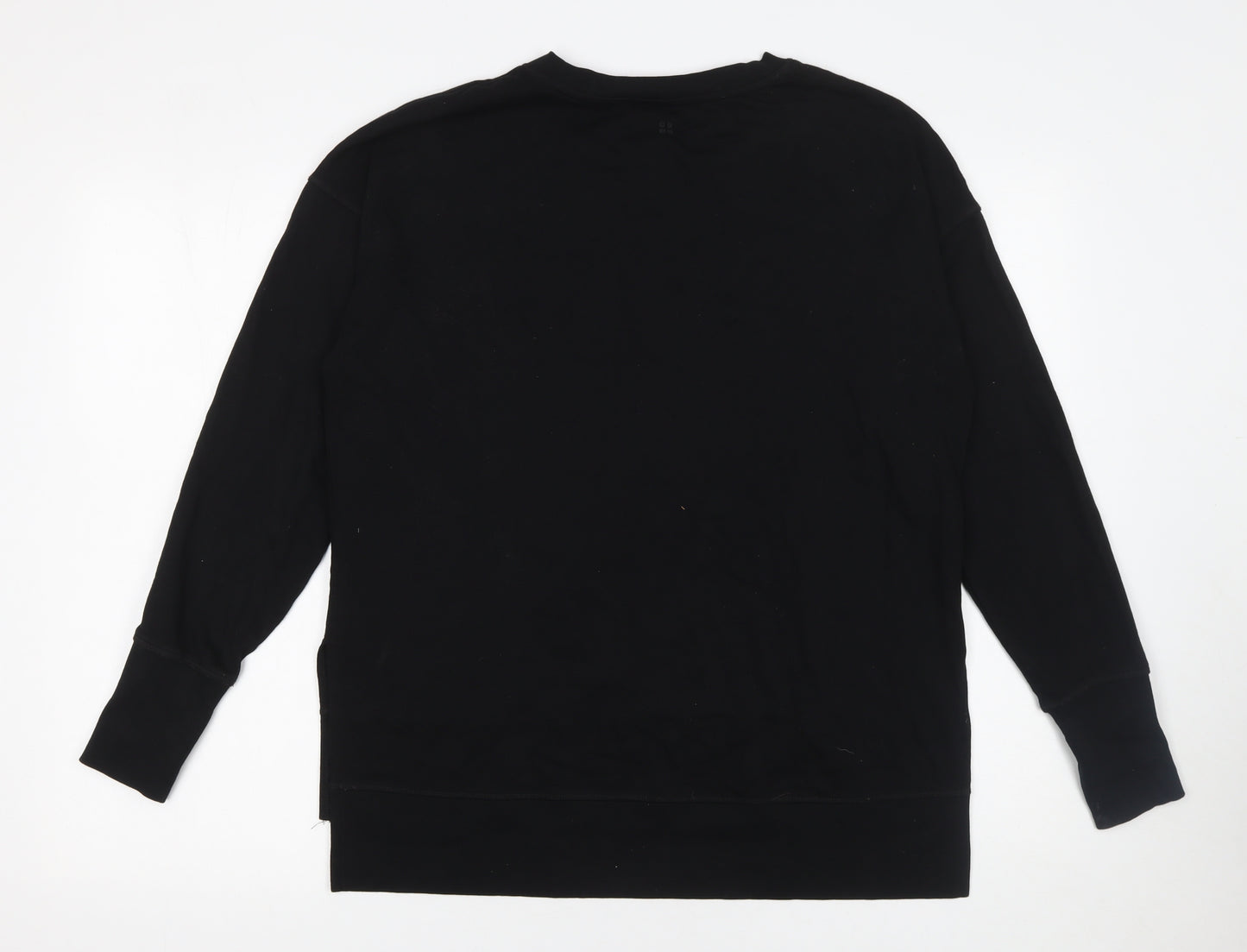 Sweaty Betty Women Black XS Pullover Sweatshirt 55% Cotton 45% Modal
