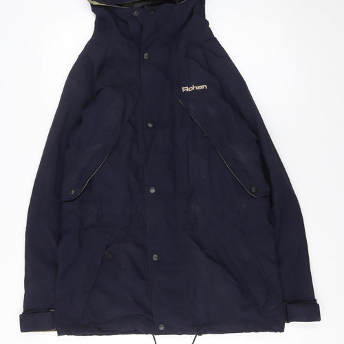 Rohan Unisex Blue XS Apex Waterproof Hooded Parka Jacket
