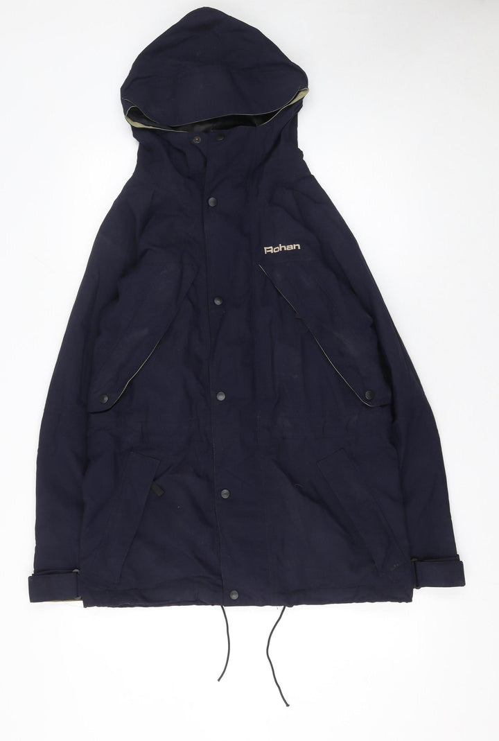 Rohan Unisex Blue XS Apex Waterproof Hooded Parka Jacket
