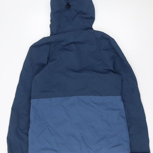 Matalan Men’s Blue Hooded Windbreaker Jacket Size S Lightweight