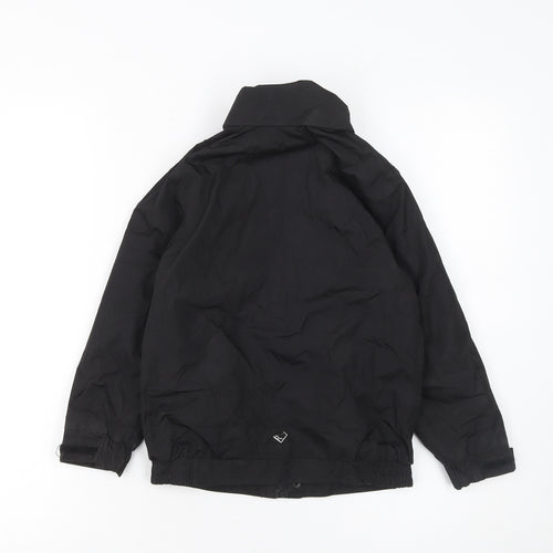 Regatta Boys Black Waterproof Puffer Jacket 5-6 Years Hooded Winter Coat