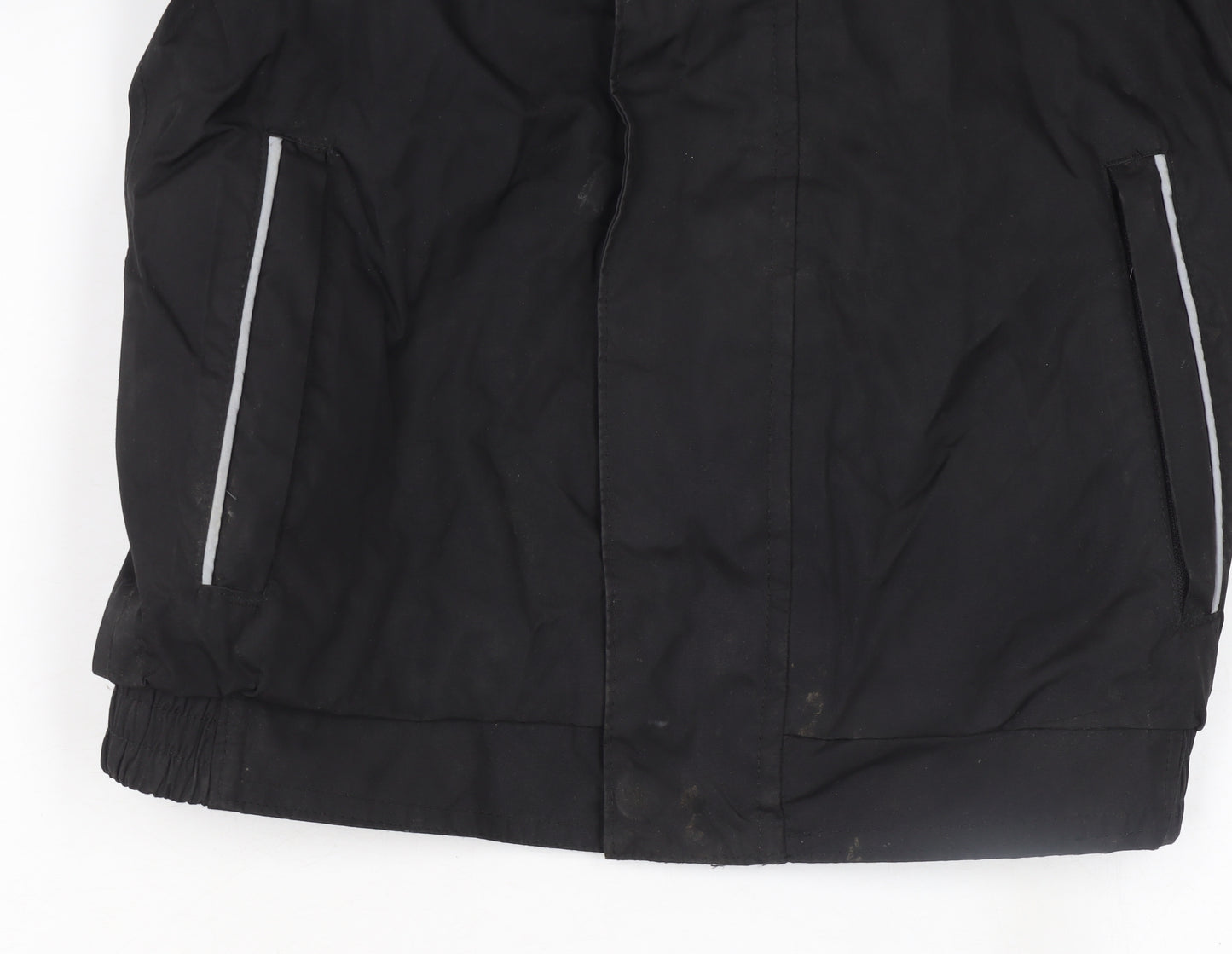 Regatta Boys Black Waterproof Puffer Jacket 5-6 Years Hooded Winter Coat