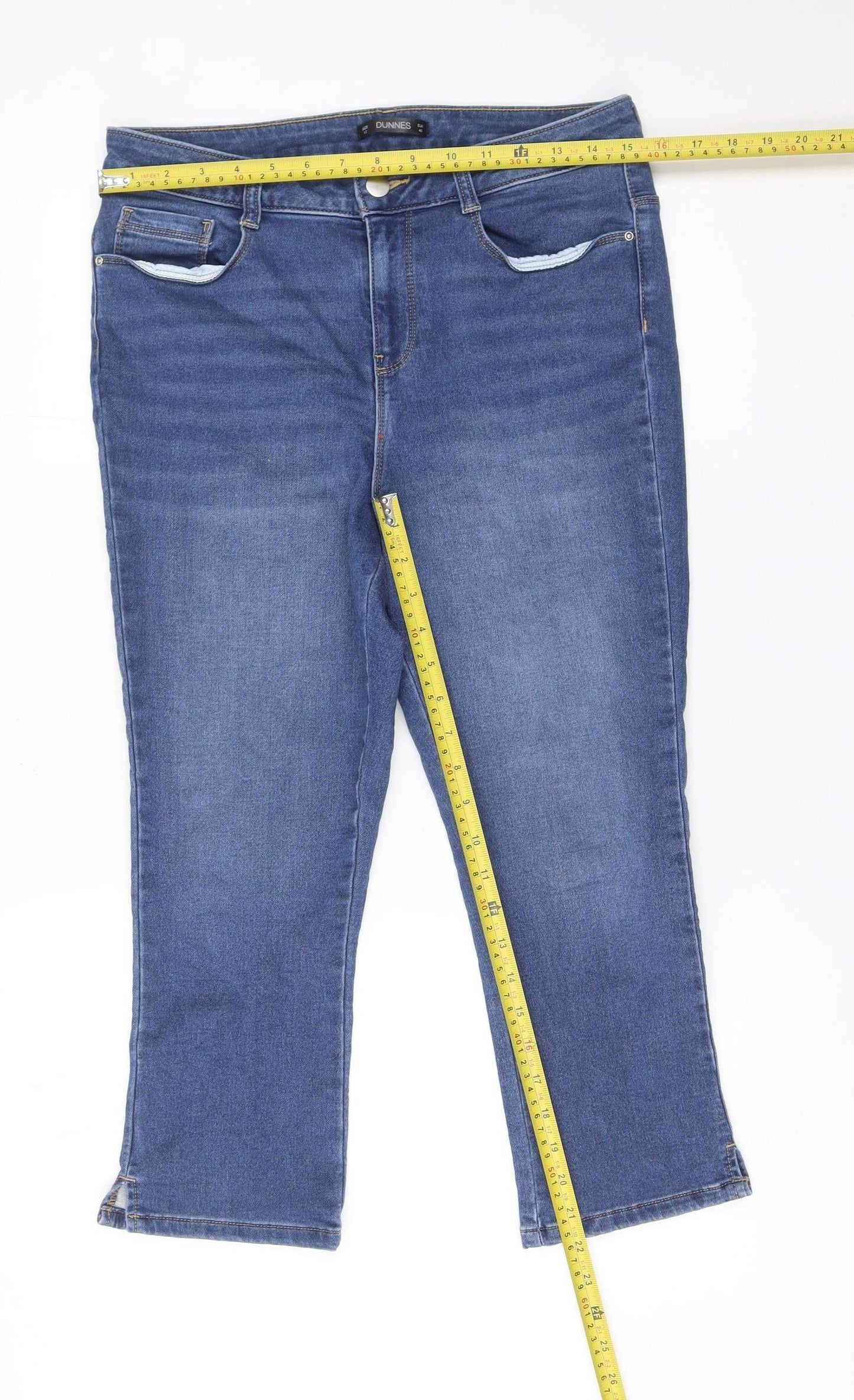 Dunnes Women’s Blue Size 12 Straight Leg Stretch Denim Jeans