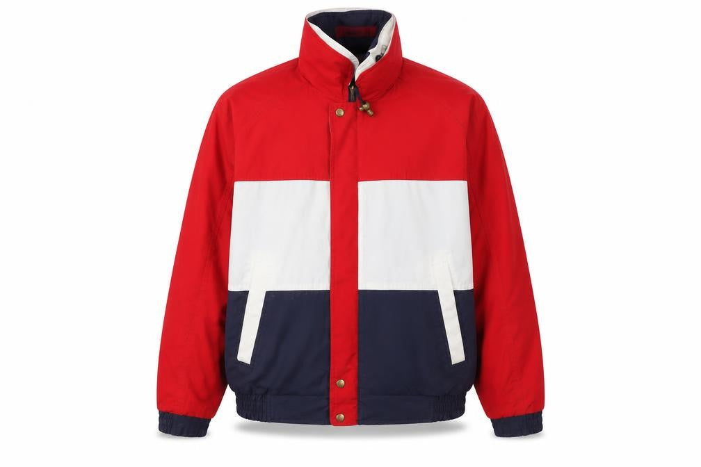 Front view of GANT Men's Multicoloured L Windbreaker Jacket Retro Style