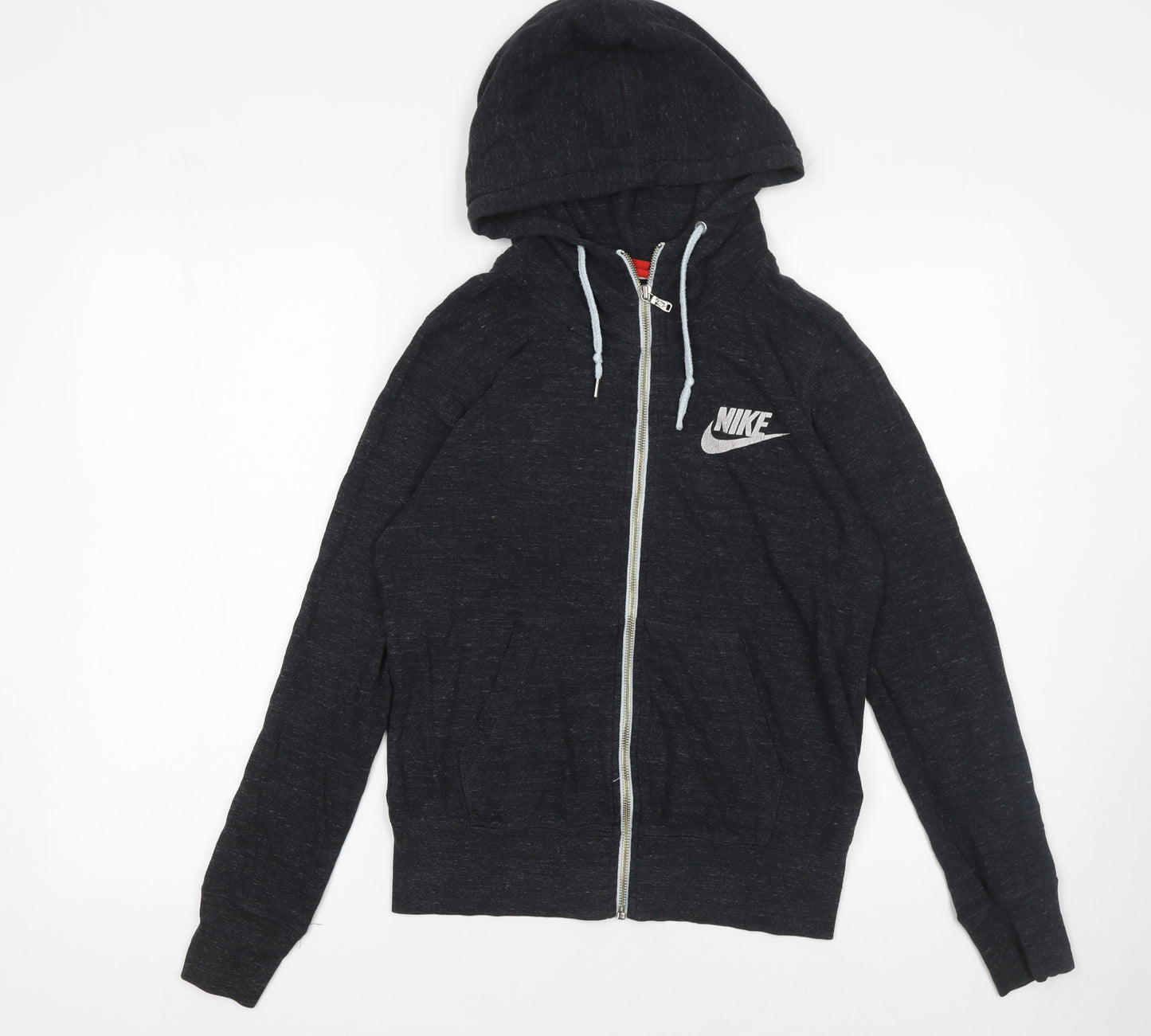 Nike Women’s Black Full Zip Hoodie Size M Cotton Blend