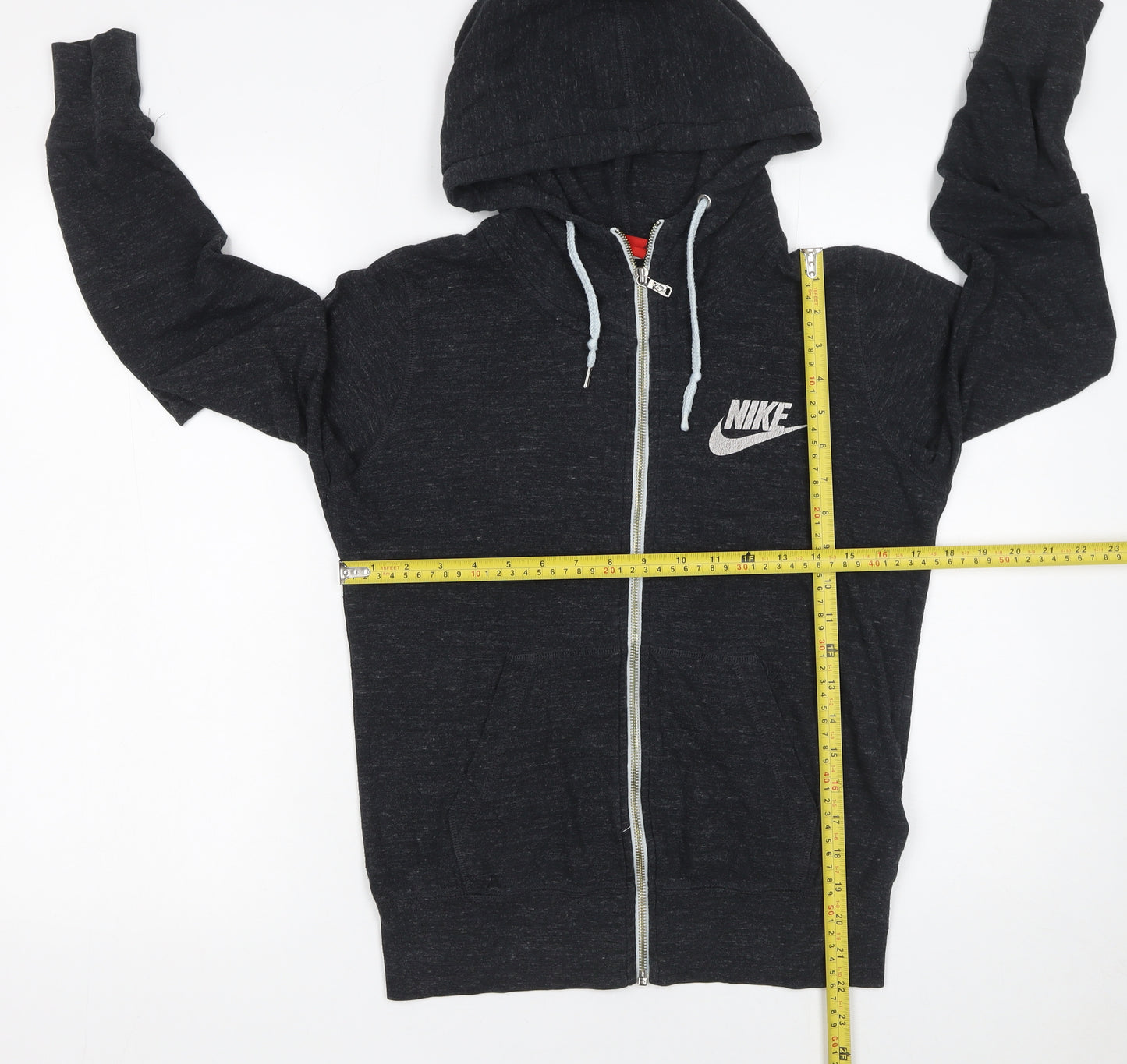 Nike Women’s Black Full Zip Hoodie Size M Cotton Blend