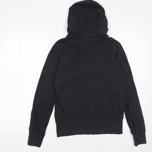 Nike Women’s Black Full Zip Hoodie Size M Cotton Blend