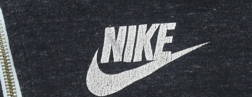 Nike Women’s Black Full Zip Hoodie Size M Cotton Blend