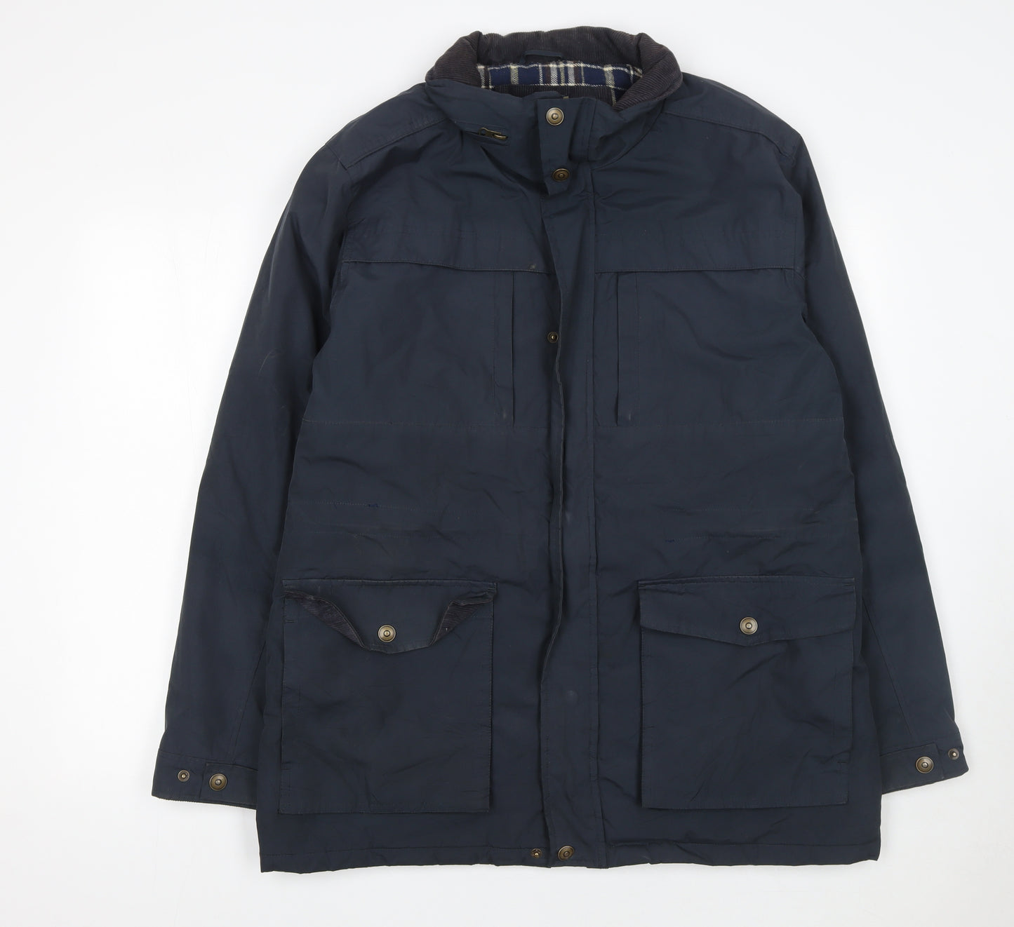 Arctic Storm Men’s Blue L Parka Jacket Polyester Lined Winter Coat
