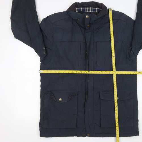 Arctic Storm Men’s Blue L Parka Jacket Polyester Lined Winter Coat
