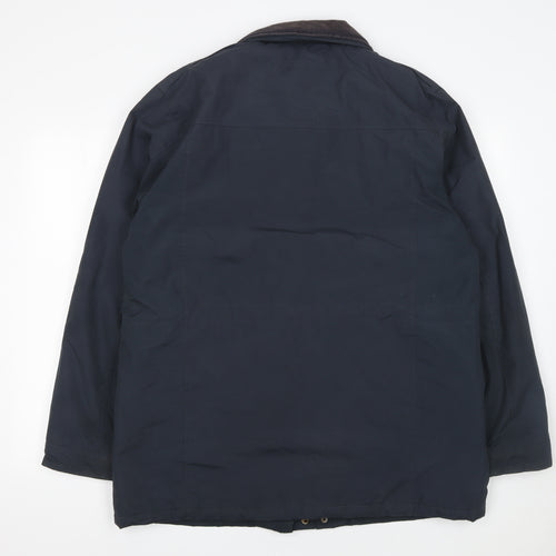 Arctic Storm Men’s Blue L Parka Jacket Polyester Lined Winter Coat