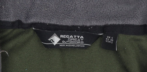 Regatta Men’s Green 1/4 Zip Fleece Sweatshirt Size S Outdoor Pullover