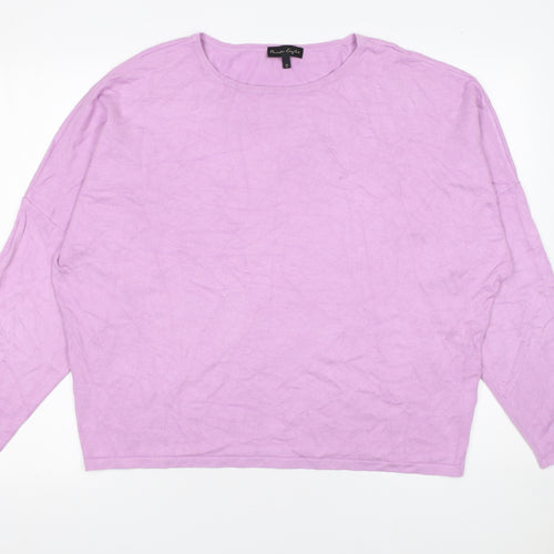 Phase Eight Women’s Purple Knit Relaxed Pullover Jumper Size M