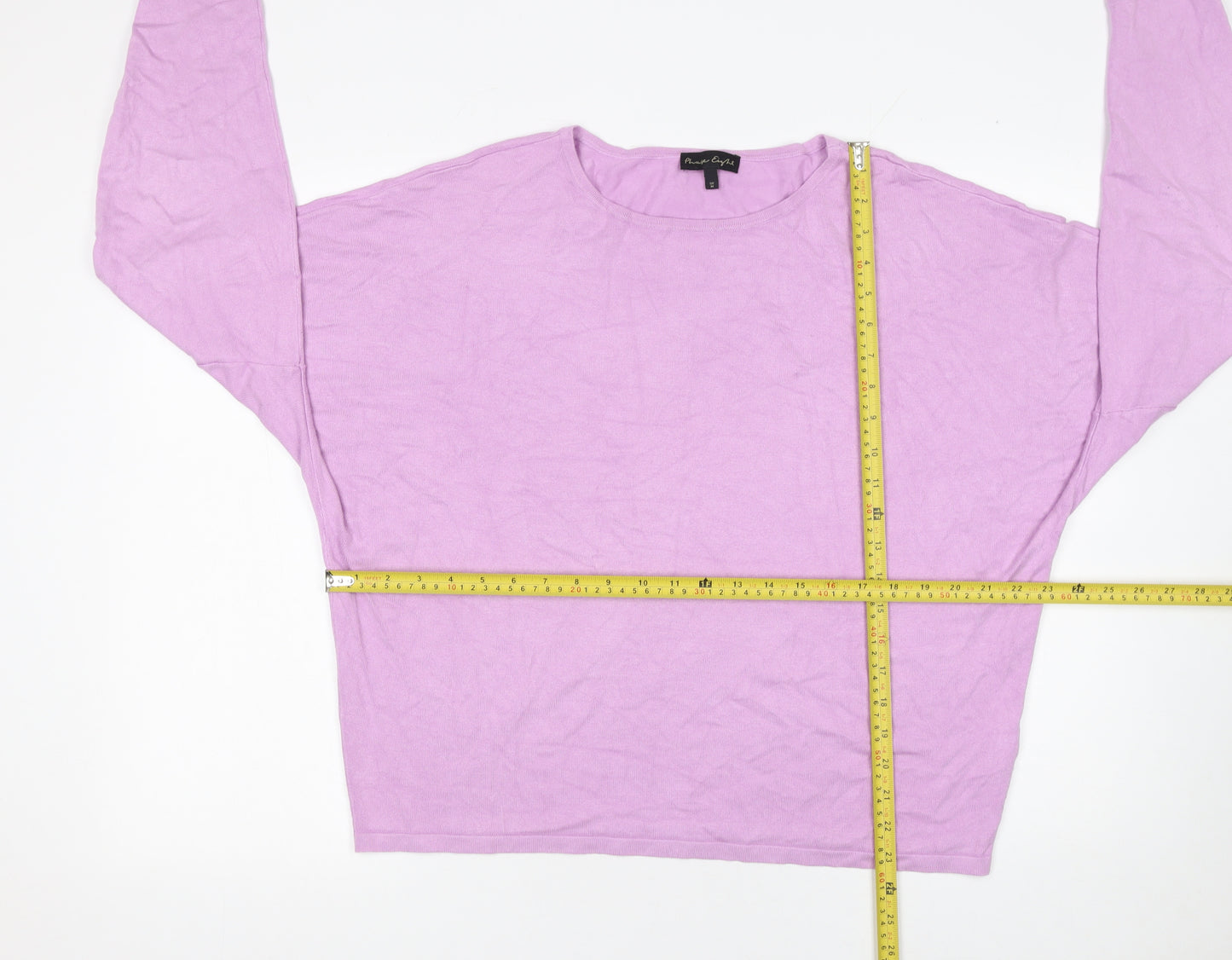 Phase Eight Women’s Purple Knit Relaxed Pullover Jumper Size M