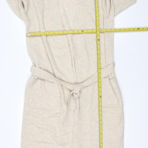 Marks and Spencer Women’s Beige Long Belted Cardigan XS