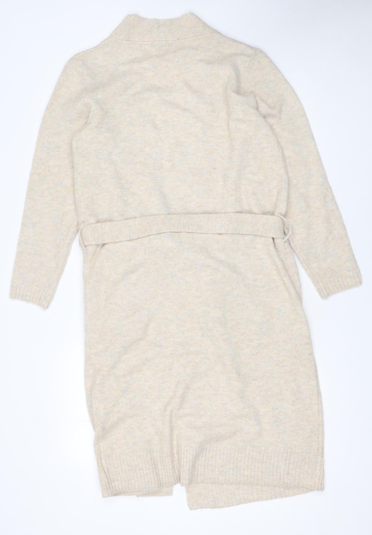 Marks and Spencer Women’s Beige Long Belted Cardigan XS