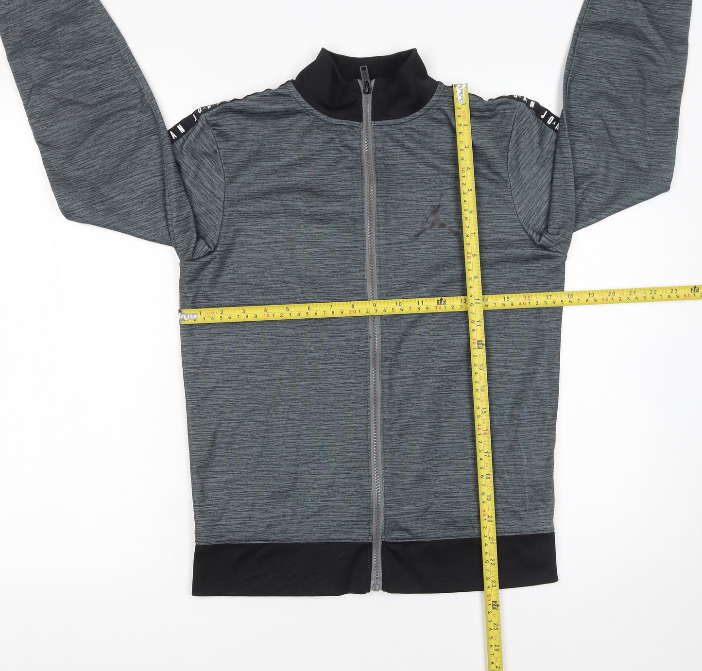 Jordan Boys Grey Track Jacket 12-13 Years Full Zip Lightweight Sportswear