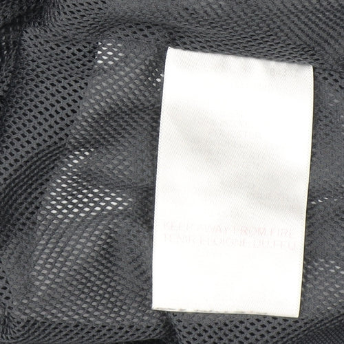 McKenzie Men’s Grey Full Zip Hoodie Size L with Check Design