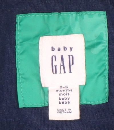 Baby GAP Green Dinosaur Hooded Puffer Jacket 0-6 Months Unisex Winter Coat