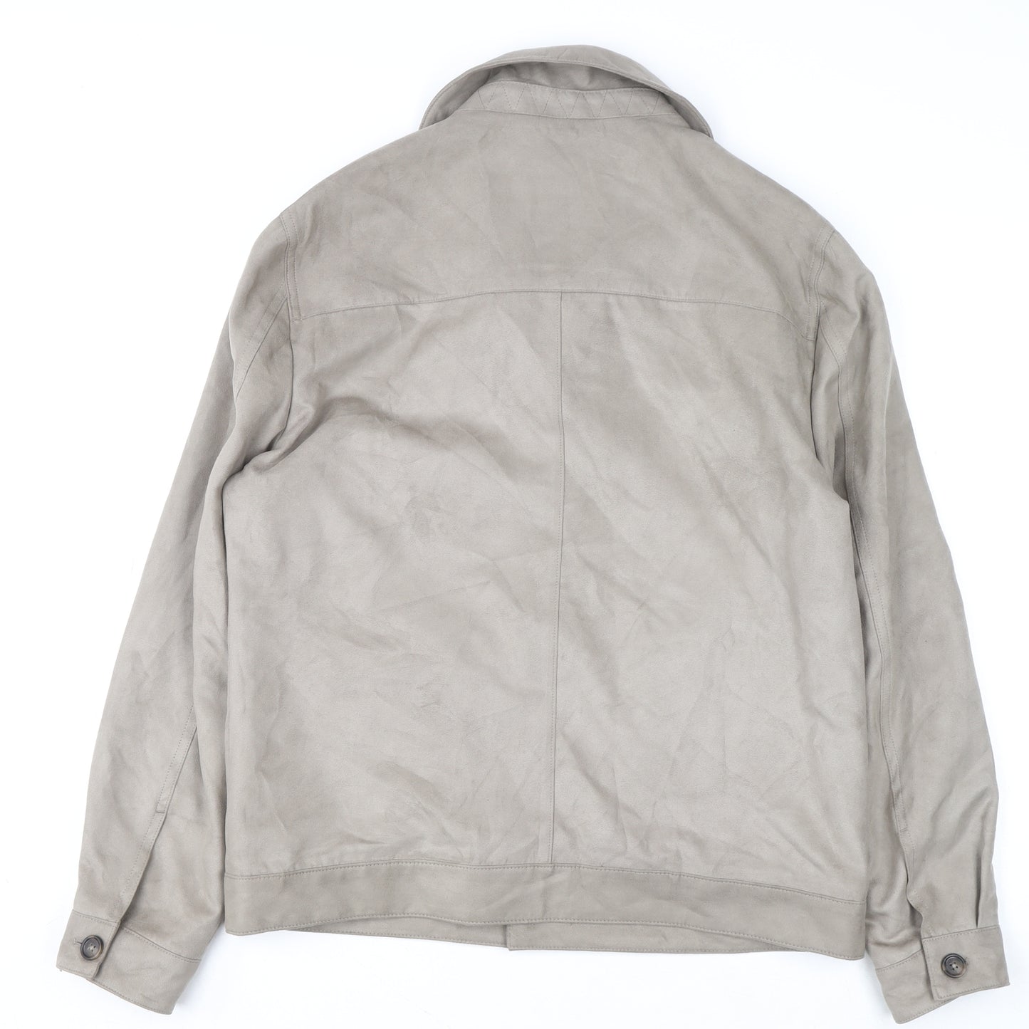 Marks & Spencer Mens Grey M Basic Jacket Lined Spread Collar