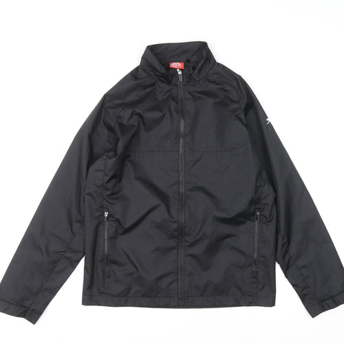 Slazenger Boys Black 13 Years Lightweight Windbreaker Jacket