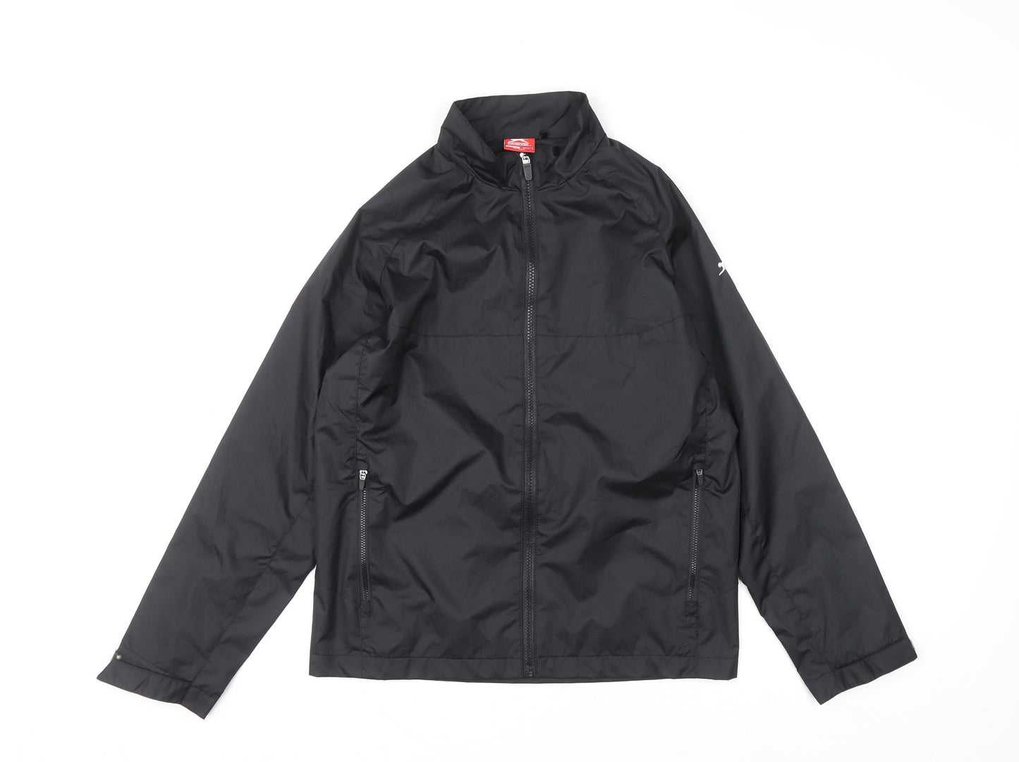 Slazenger Boys Black 13 Years Lightweight Windbreaker Jacket