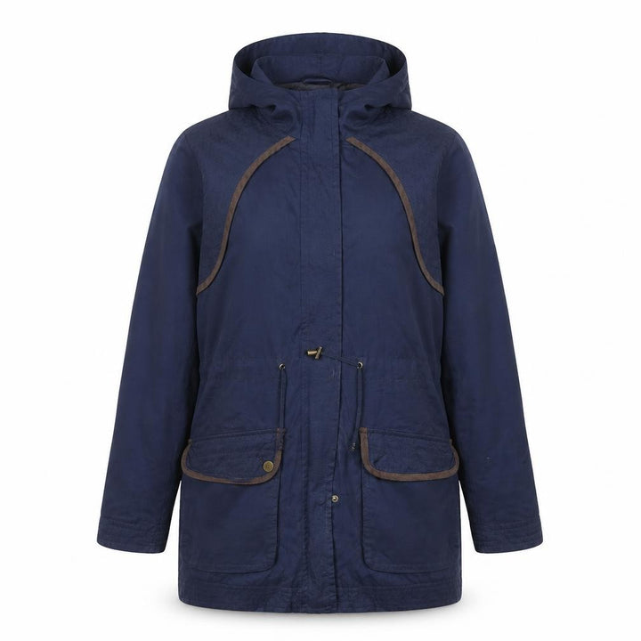 Debenhams The Collection Women's Blue Hooded Parka Coat Size 14