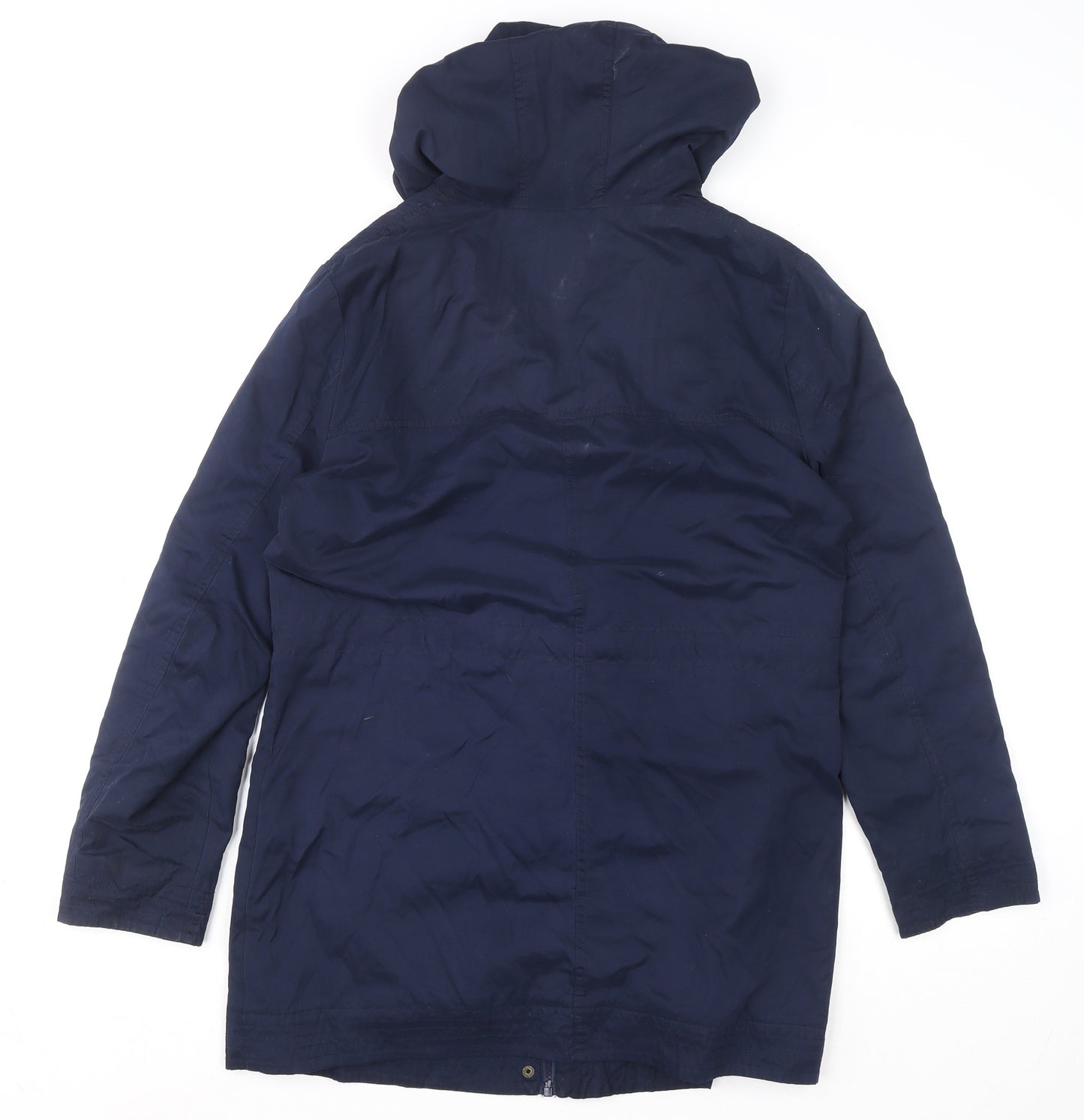 Debenhams The Collection Women's Blue Hooded Parka Coat Size 14