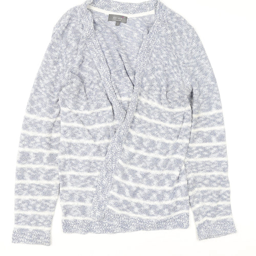 Marks & Spencer Per Una Women’s Blue Striped Knit Cardigan Size 14