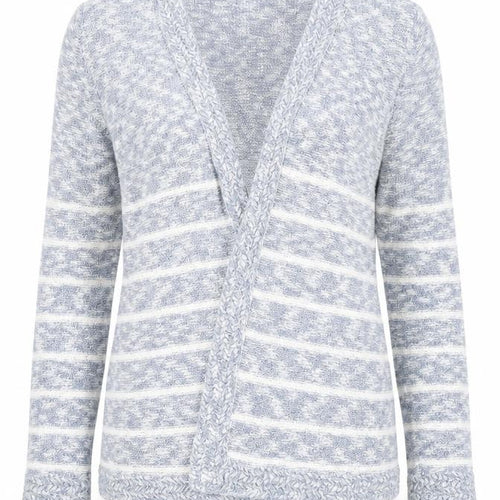 Marks & Spencer Per Una Women’s Blue Striped Knit Cardigan Size 14