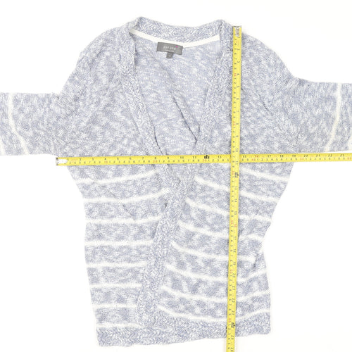 Marks & Spencer Per Una Women’s Blue Striped Knit Cardigan Size 14