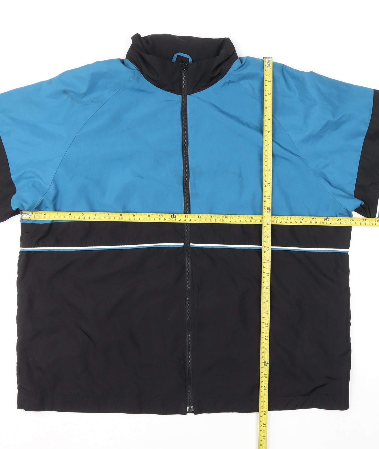 Classic Elements Men's Blue Black 2XL Track Jacket Polyester Colourblock