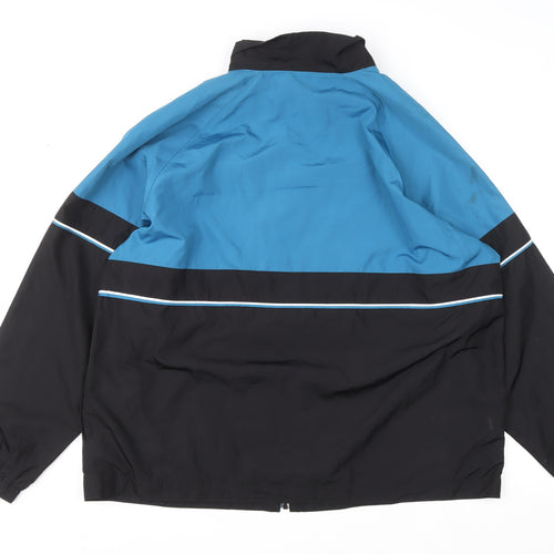 Classic Elements Men's Blue Black 2XL Track Jacket Polyester Colourblock