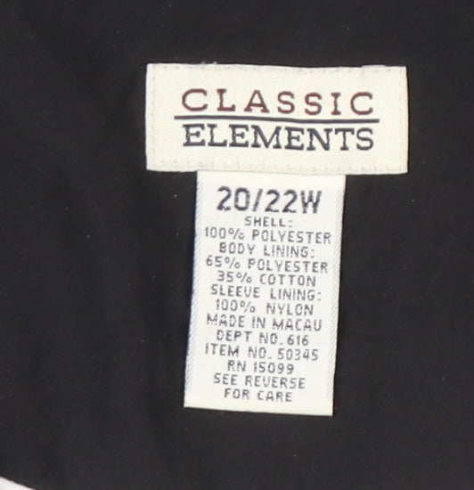 Classic Elements Men's Blue Black 2XL Track Jacket Polyester Colourblock