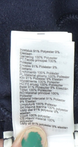 Fouganza Girls Blue Quilted Full Zip Fleece Riding Hoodie 10-11 Years