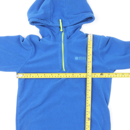 Mountain Warehouse Boys Blue Fleece Pullover Hoodie 7-8 Years