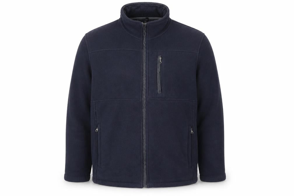 Maine New England Men's Blue Full Zip Fleece Sweatshirt M