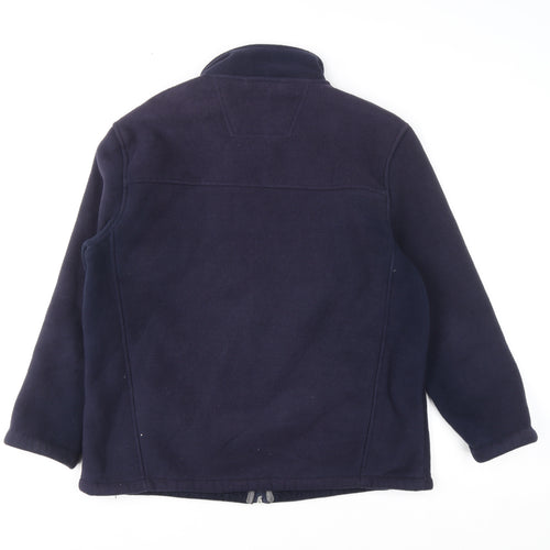 Maine New England Men's Blue Full Zip Fleece Sweatshirt M