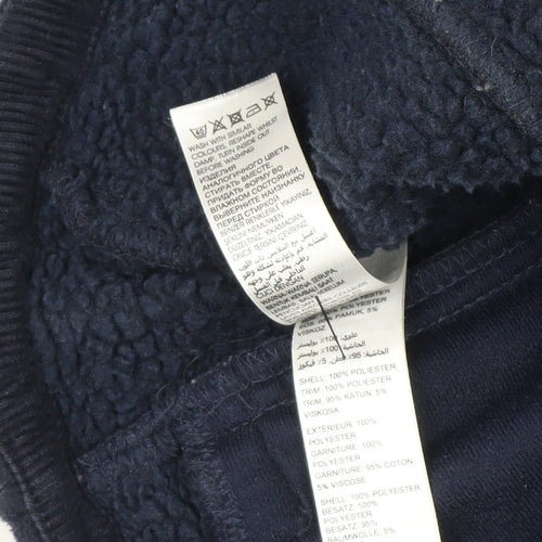 Maine New England Men's Blue Full Zip Fleece Sweatshirt M