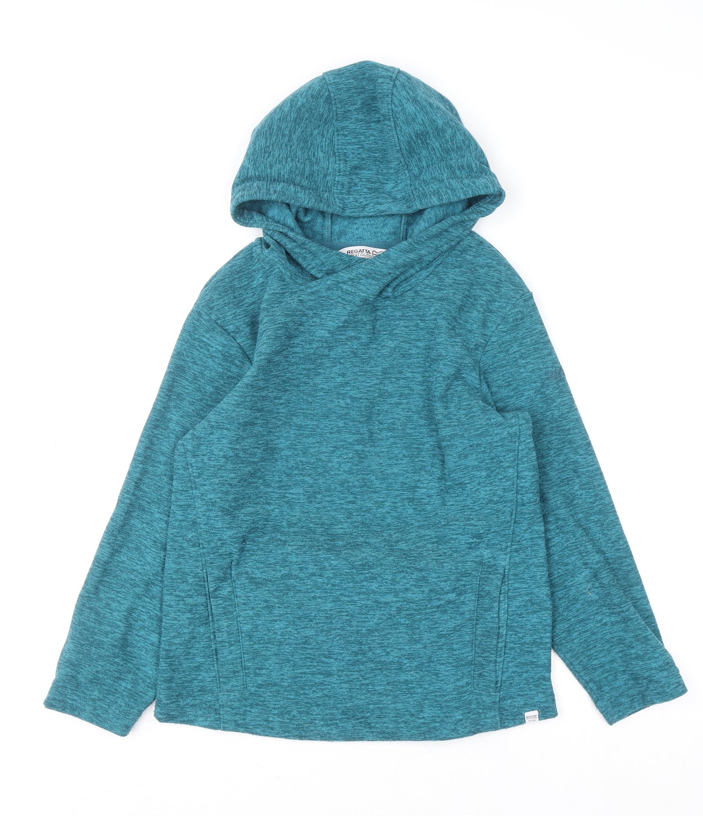 Regatta Girls Blue Pullover Hoodie 11-12 Years Fleece Outdoor Sweatshirt