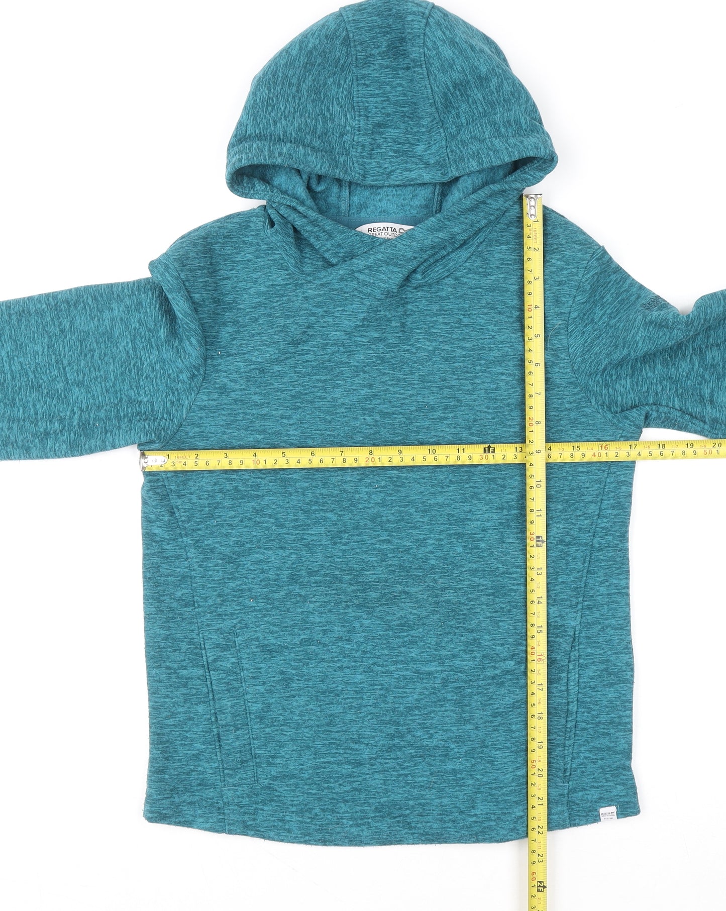 Regatta Girls Blue Pullover Hoodie 11-12 Years Fleece Outdoor Sweatshirt