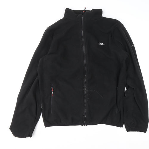 Trespass Men’s Black Full Zip Fleece Sweatshirt L Outdoor Jacket