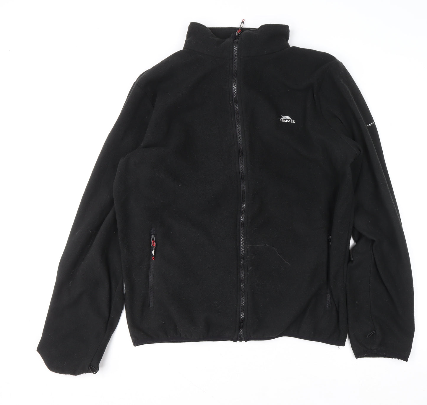 Trespass Men’s Black Full Zip Fleece Sweatshirt L Outdoor Jacket