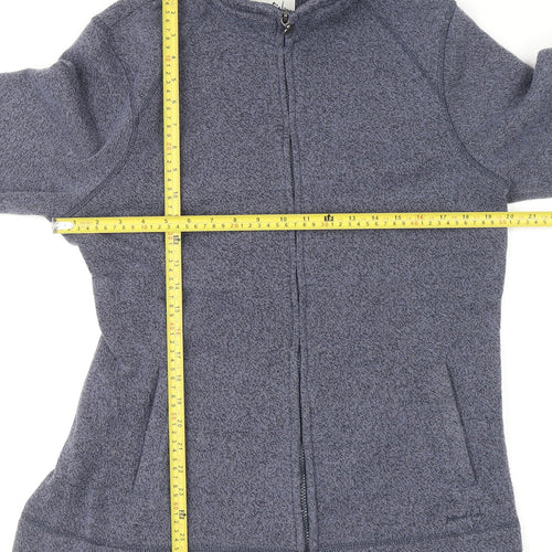 Weird Fish Womens Grey Size 16 Full Zip Fleece Jumper