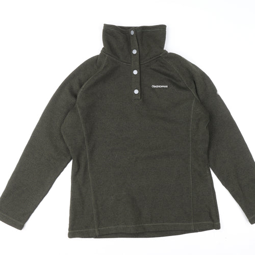 Craghoppers Women Green Fleece Henley Jumper UK 12