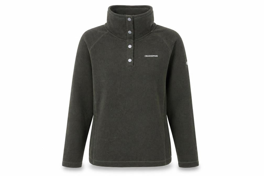 Craghoppers Women Green Fleece Henley Jumper UK 12