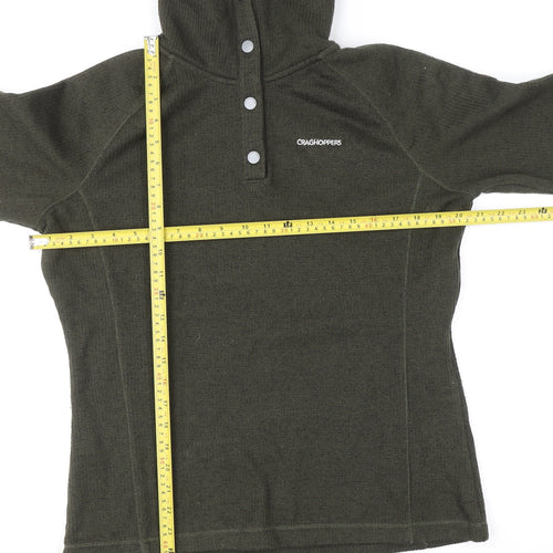Craghoppers Women Green Fleece Henley Jumper UK 12
